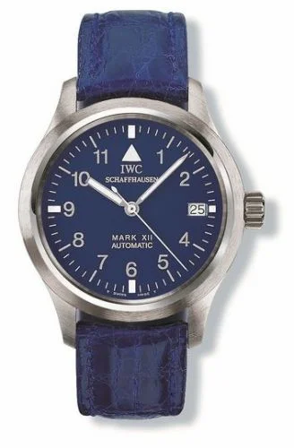 IWC Pilot's Watch Mark XII Platinum / Blue / Strap IW3241-07 (IW324107)